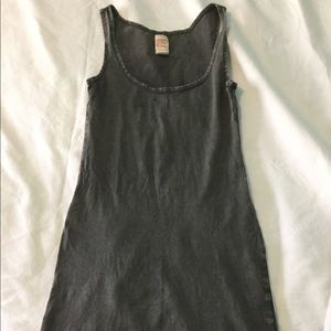 Billabong slip dress distressed charcoal size med